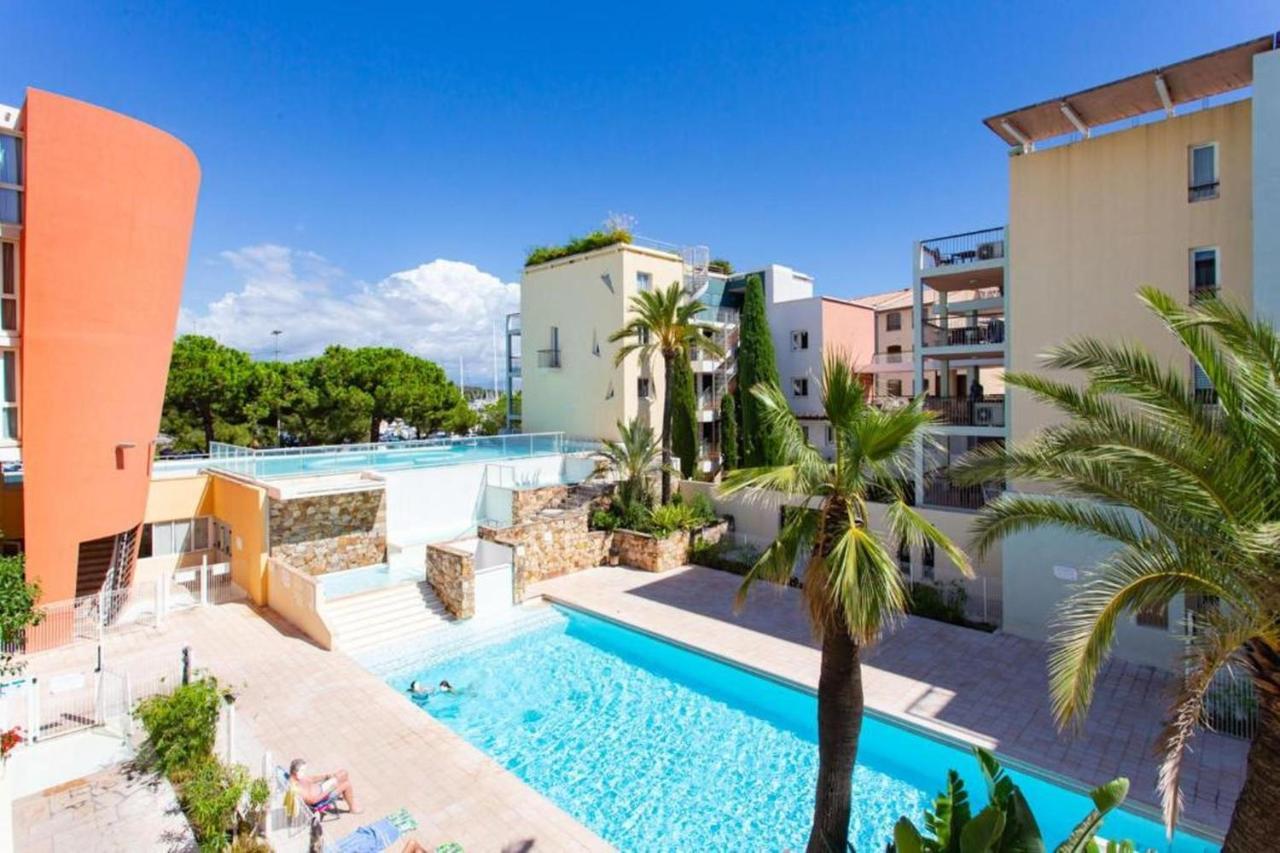 Appartement Port Prestige - Terrasse - Piscine - Parking Antibes Eksteriør bilde